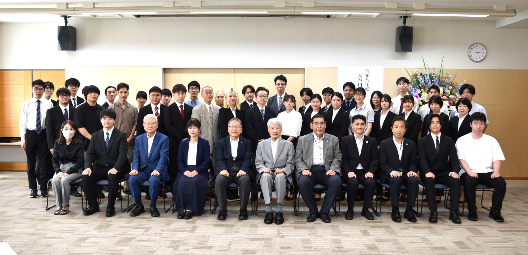 【名城大学】創設された「長谷川士郎奨学金」の授与式を開催 野依良治・学士院長が記念講演
