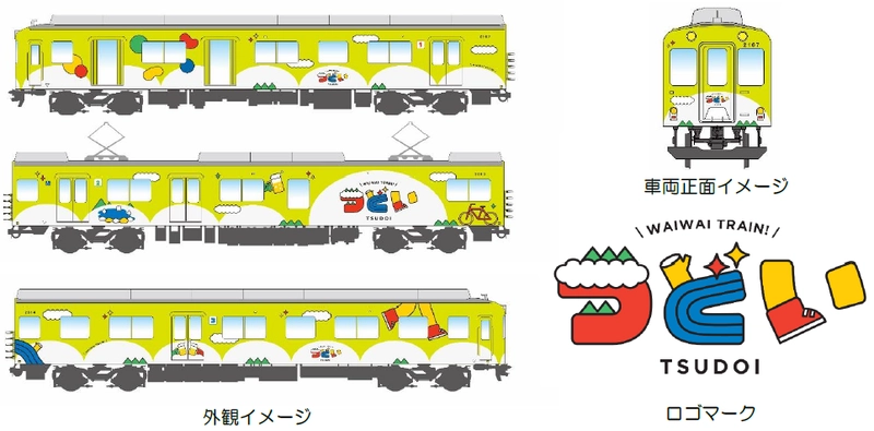 ―みんなが“集う”わいわいトレイン― 観光列車「つどい」のデザインが新しくなります！ お披露目の撮影会を青山町車庫で開催します！