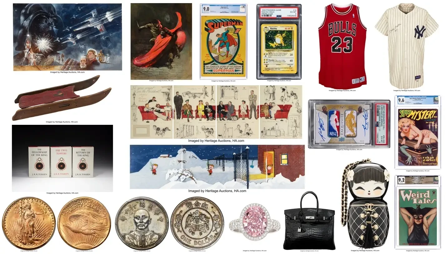 世界最大の収集品オークションハウス「ヘリテージ・オークションズ」の2025 年総売上が21 億５,000 万ドル（約3,400 億円）に達し、5 年連続で年間売上記録を更新