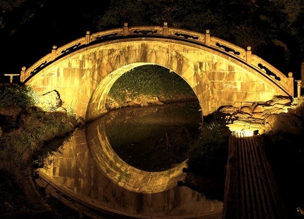 円月橋ライトアップ(イメージ)