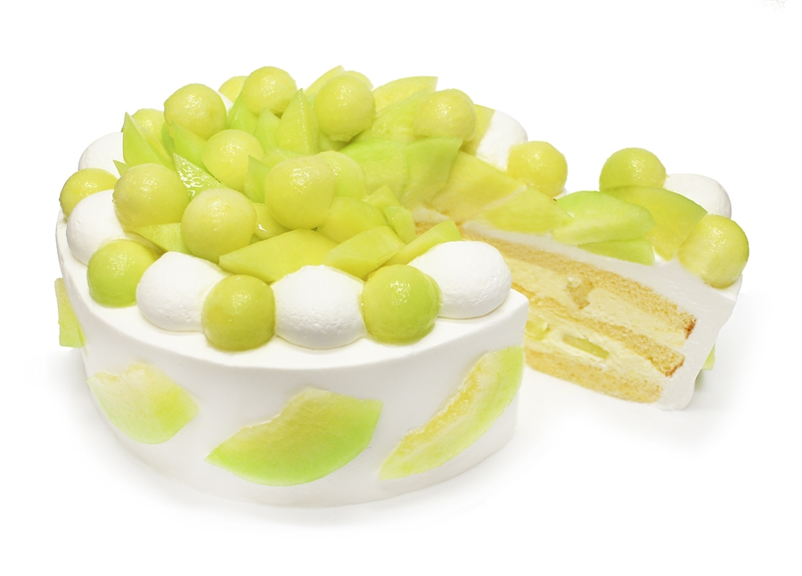 静岡県産「マスクメロン」のショートケーキ