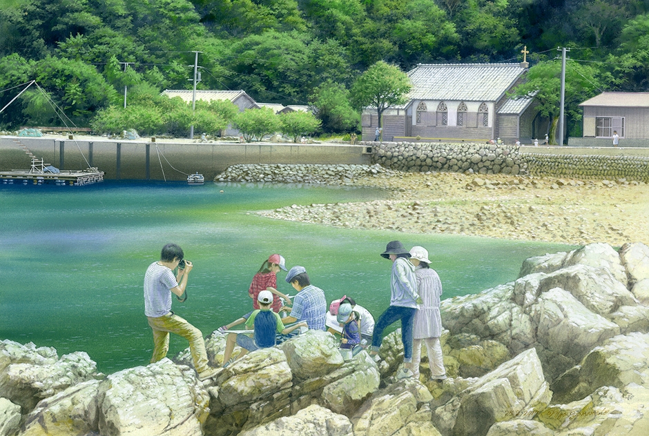 旧五輪教会のスケッチ会