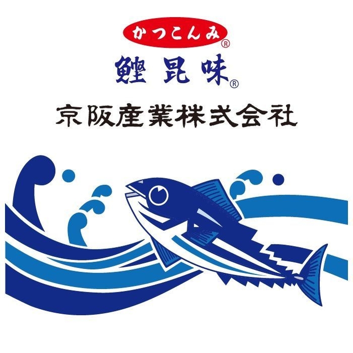 京阪産業株式会社　社名ロゴ　鰹入り