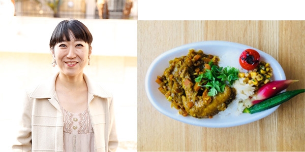 大宮エリー 撮影:諸井純二 / からだに優しい染み込むカレー 800円(税込)