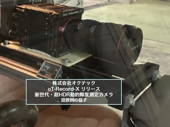 車載撮影用カメラ設置例。