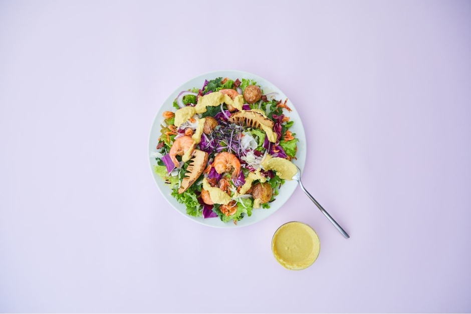 IMMUNEサラダ～パラミロン入りジンジャータヒニドレッシング～