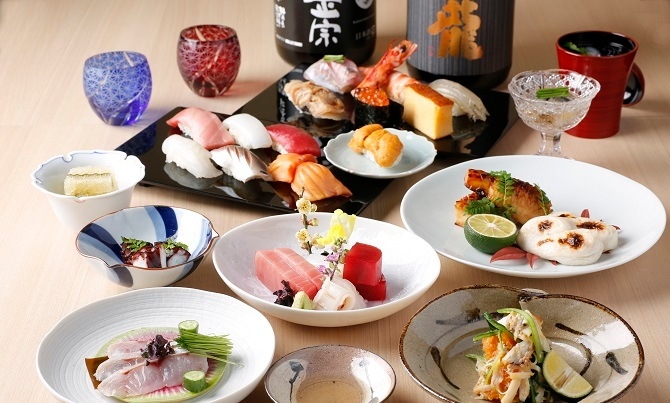 カウンター鮨コース(一例)