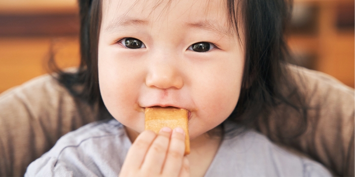 思わず笑顔になる「食べられる歯がため」