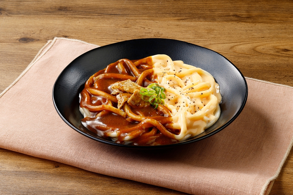 まぜて味知なるうどん