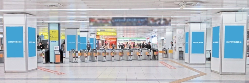 大阪難波駅のデジタルサイネージ23面で、インプレッションに基づく広告配信に向けた実証実験を開始 