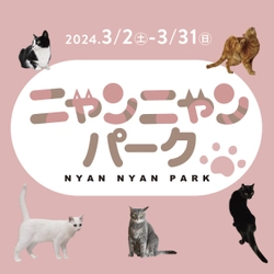 かわいい猫ちゃんたちと触れ合えるイベント「ニャンニャンパーク」 in　MARK IS　みなとみらい5F　特設会場　開催決定！