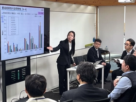 【名城大学】都市情報学部の森龍太准教授のゼミが富山県氷見市でのナンバープレート調査の成果を同市に報告