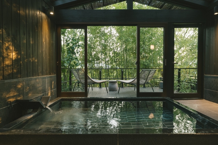 特別棟「瑞雨」ミストサウナ付きの温泉風呂