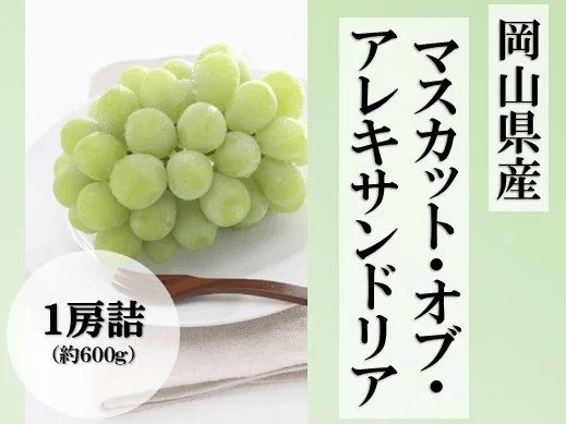 マスカット・オブ・アレキサンドリア１房詰（７月上旬頃～７月下旬発送）【お中元】