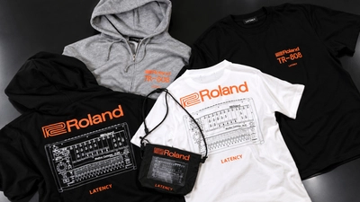 ローランドとLATENCYのコラボによるアパレルを発売