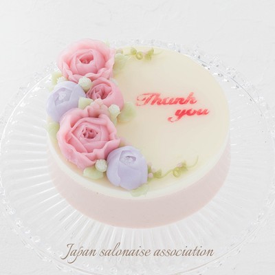 パイピングゼリー〜フラワーラウンドケーキ~