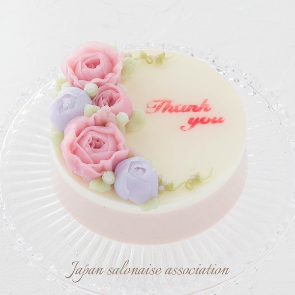パイピングゼリー〜フラワーラウンドケーキ~