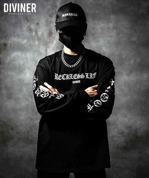 【BlackLetter】 Sleeveprint L/tee