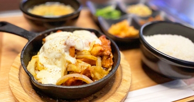ピリ辛のチーズタッカルビ定食