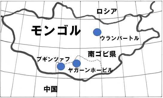 モンゴルの地図