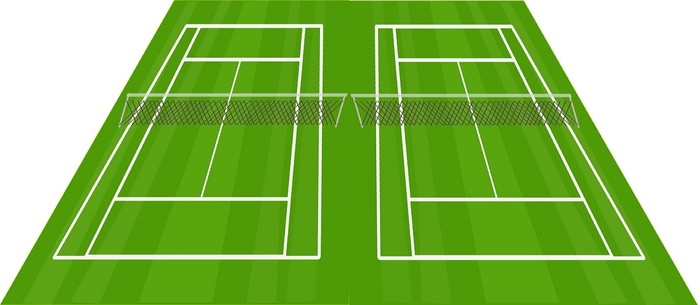 面積目安:テニスコート約2面分(約500m2)