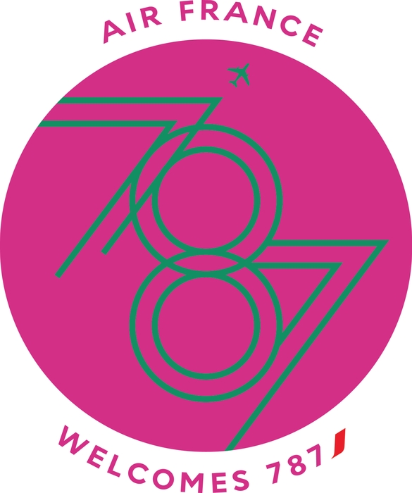 エールフランス航空B787-9　ロゴ