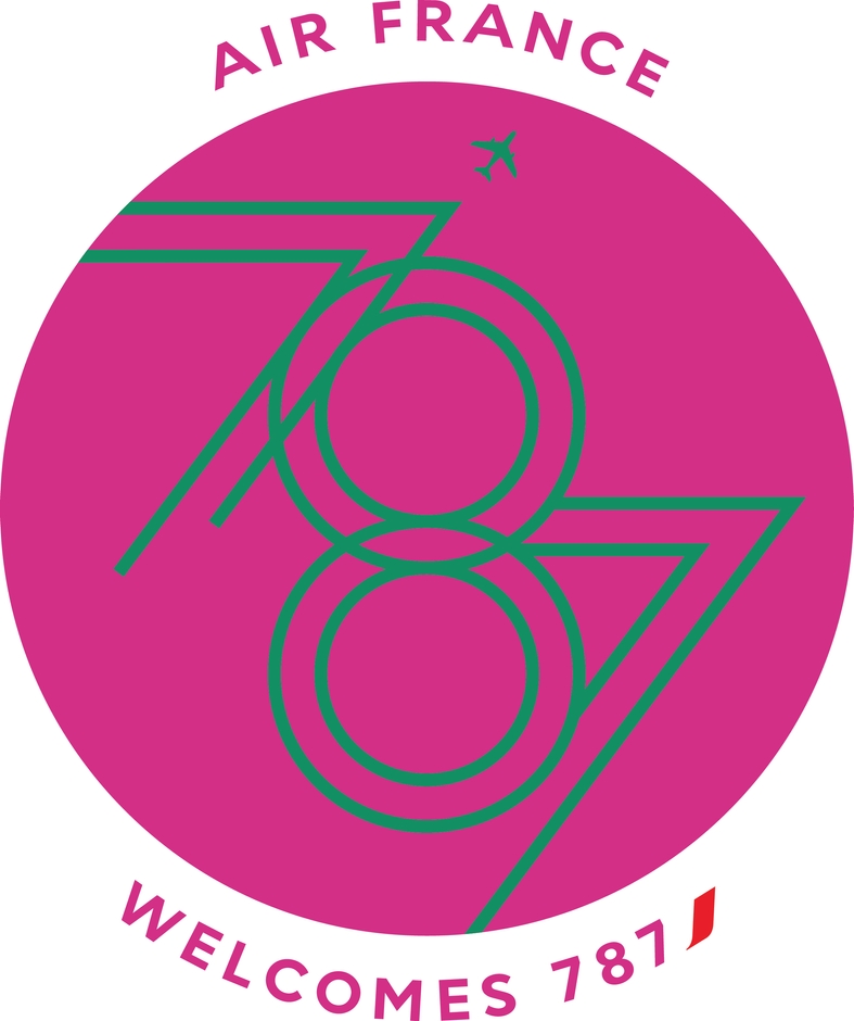 エールフランス航空B787-9　ロゴ