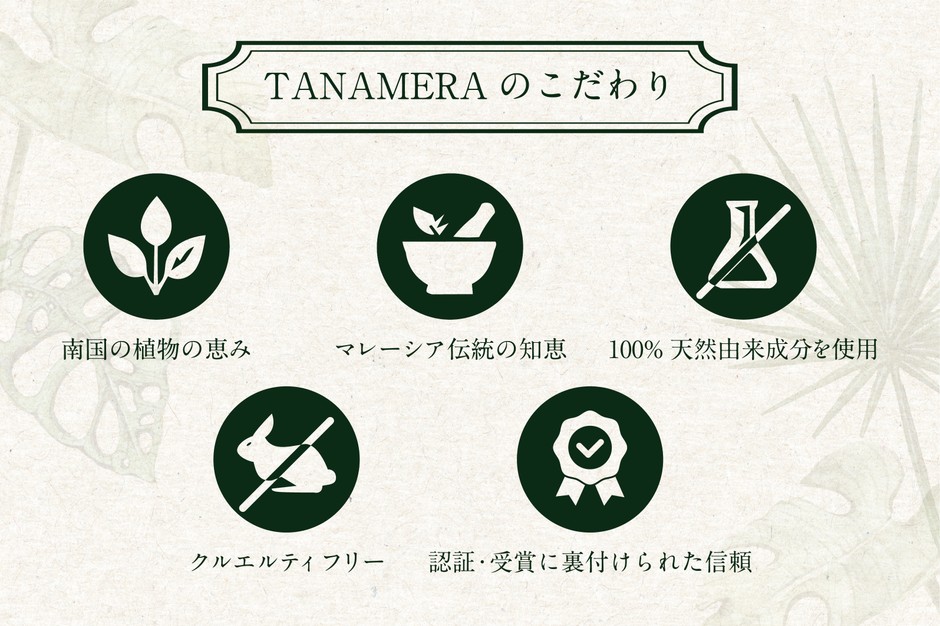 TANAMERAのこだわり