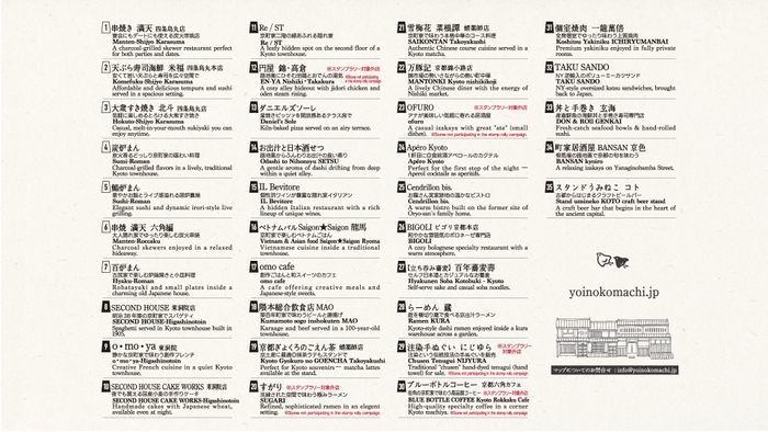 宵の小町参加店リスト