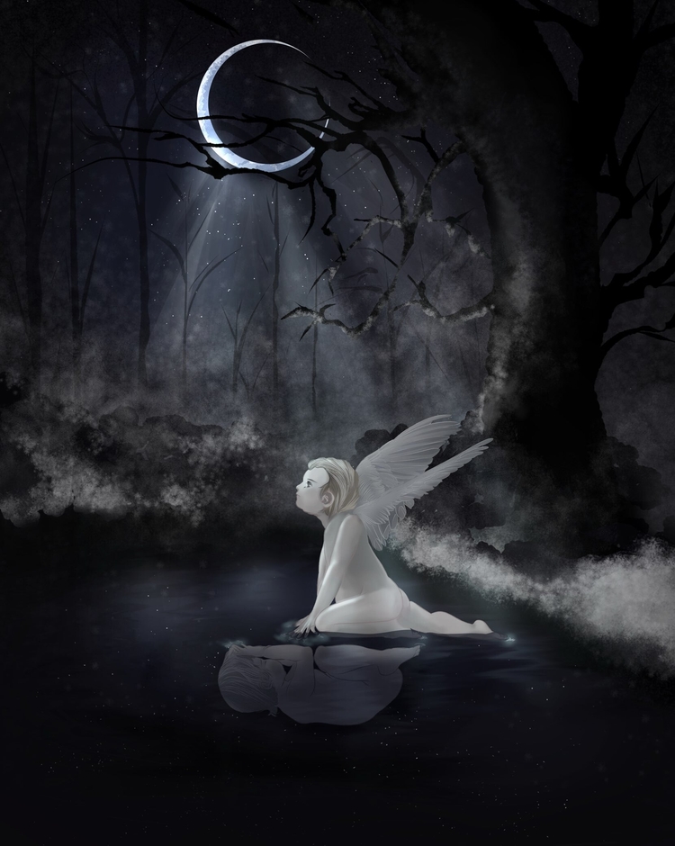 掲載作品の一例。過去との決別など、作家本人のメッセージ性が強い