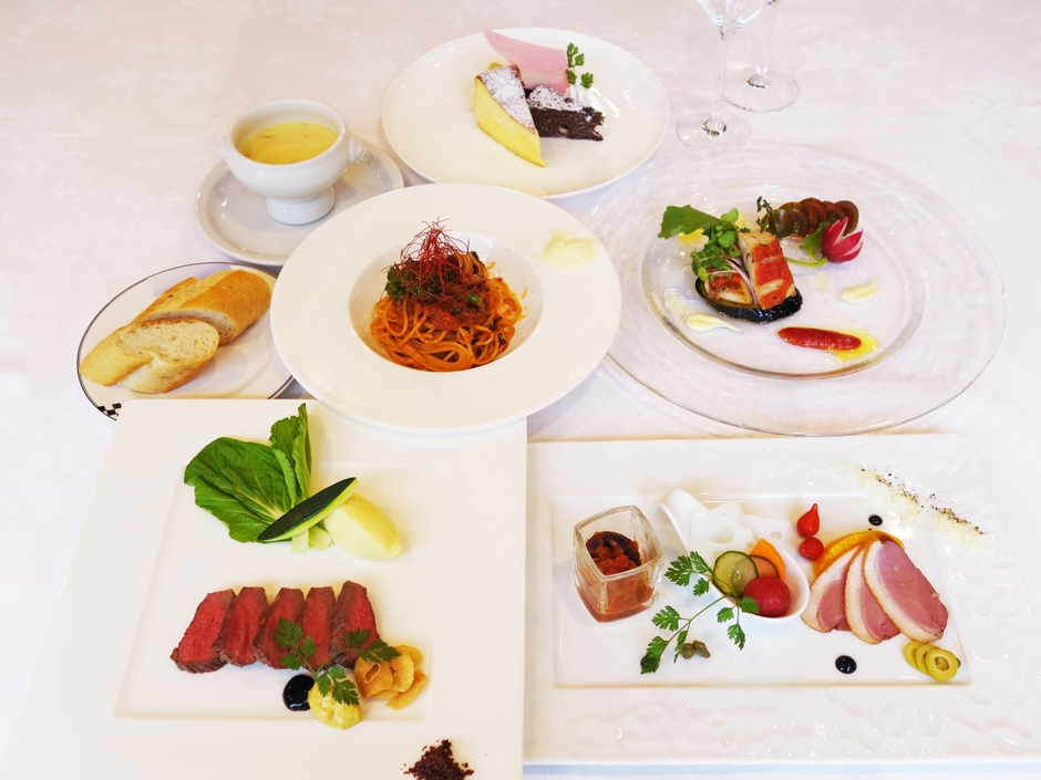 夕食コースメニュー（イメージ）