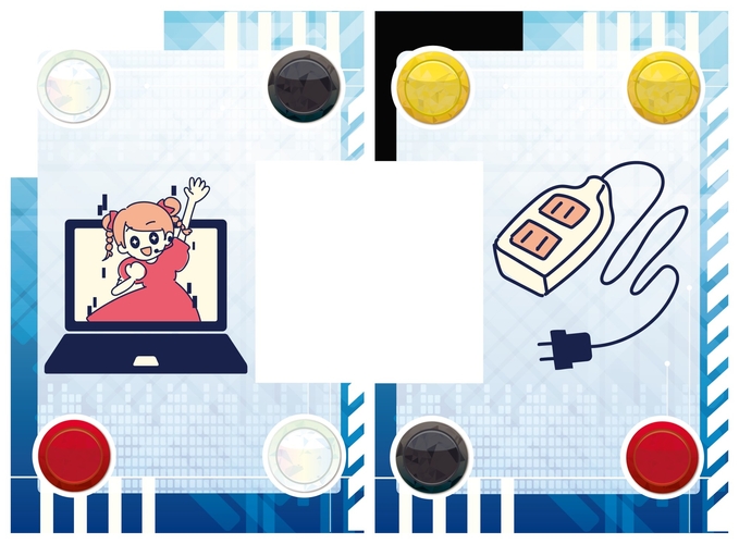 (例)イラストカード「二次元」「コード」を組み合わせて「二次元コード」を作る