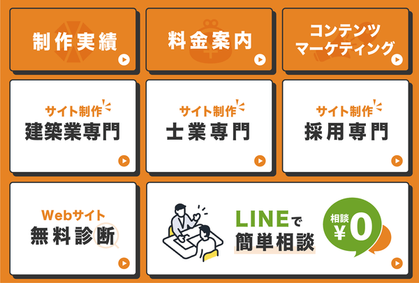 公式LINEメニュー画面