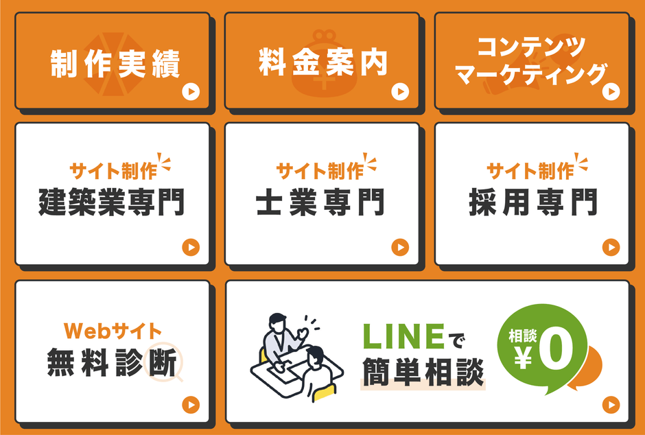 公式LINEメニュー画面