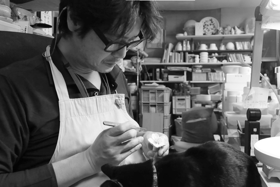 桜制作中の福重英一郎