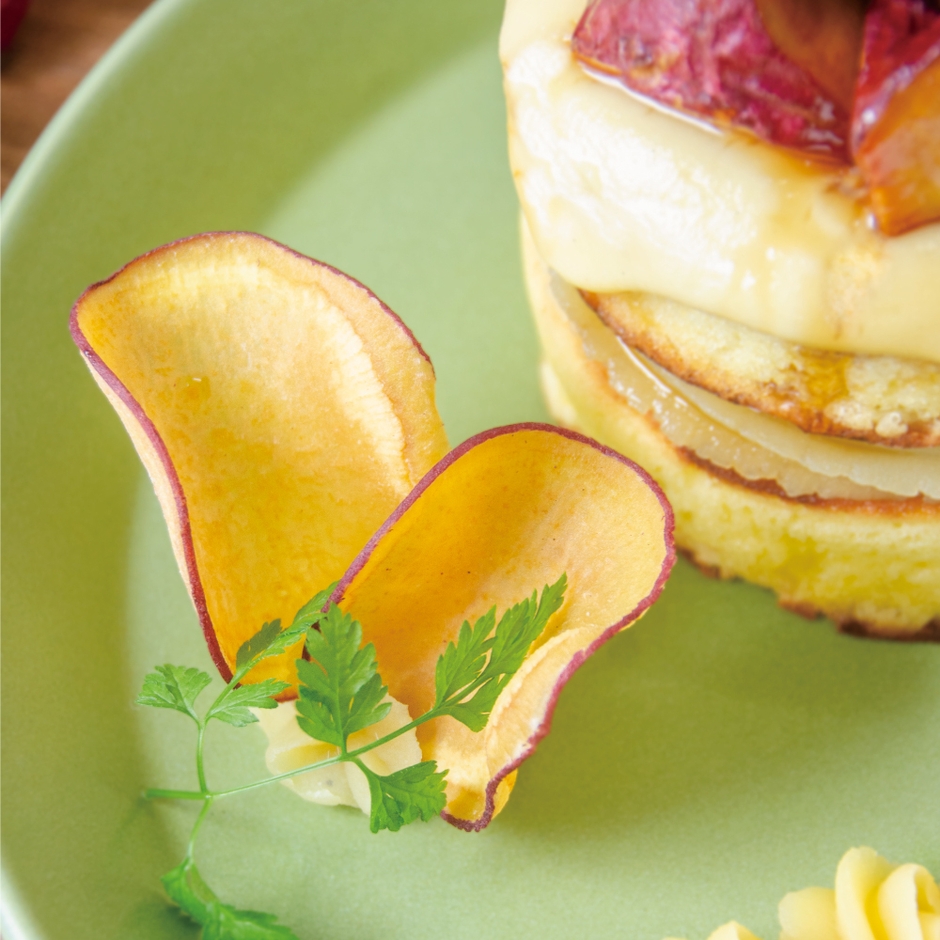 さつまいもチップスの塩気が最高!