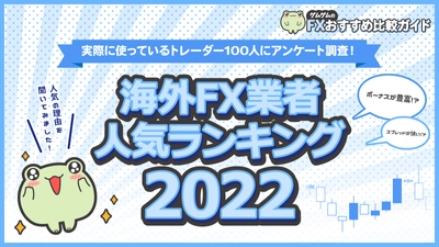 海外FX業者の人気ランキング【2022年最新版】100人のトレーダーにアンケート調査！