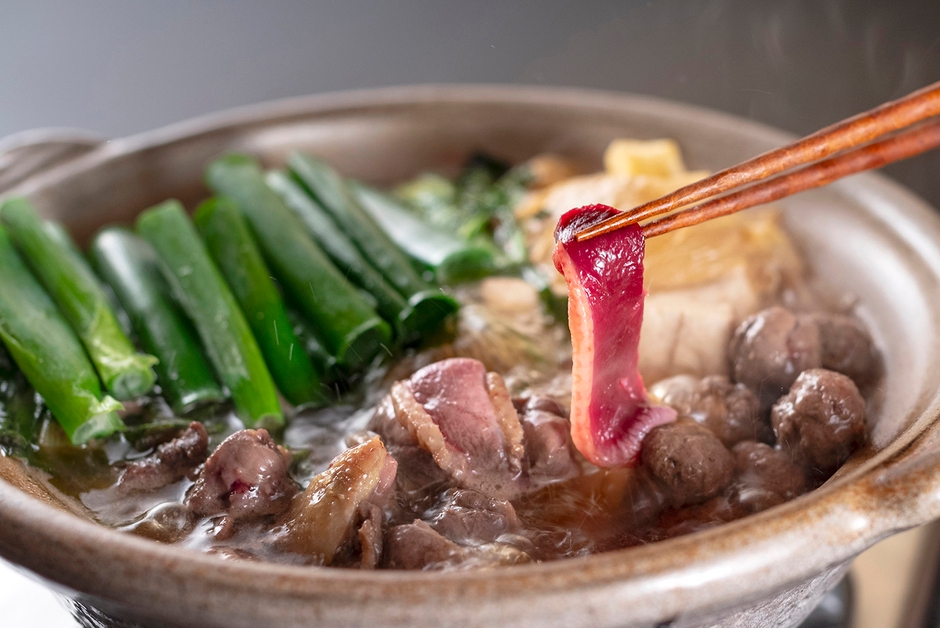 長浜の冬季限定名物「鴨鍋」