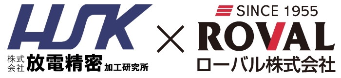 株式会社放電精密加工研究所×ローバル株式会社 ロゴ