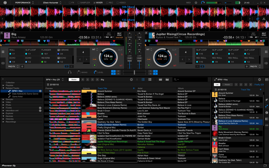 詳細の条件設定が可能となり、使い勝手が向上した「RELATED TRACKS」