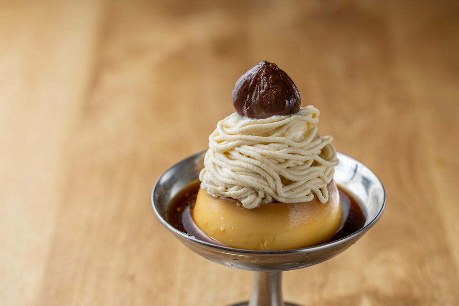 モンブラン皿プリン　650円