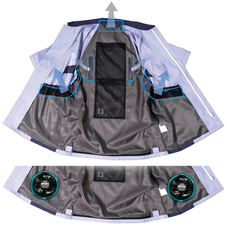 二層式で必要なところに風が抜ける