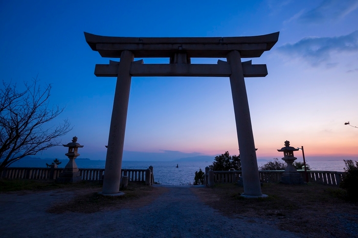 赤穂温泉街にある伊和都比売神社