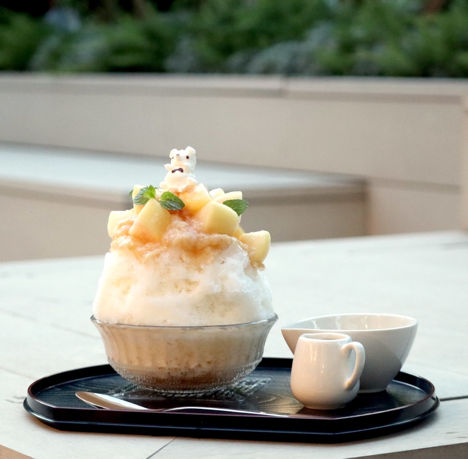 桃のかき氷「夏のご褒美」