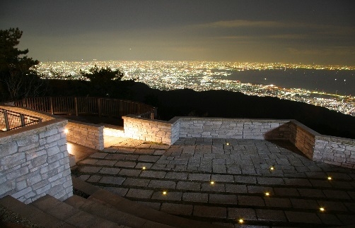 六甲ガーデンテラス内 見晴らしのテラスからの景色