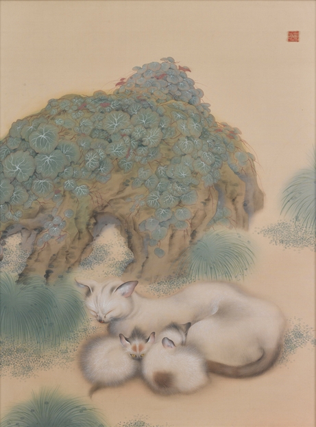 堂本印象「猫」1922年 京都府立堂本印象美術館蔵