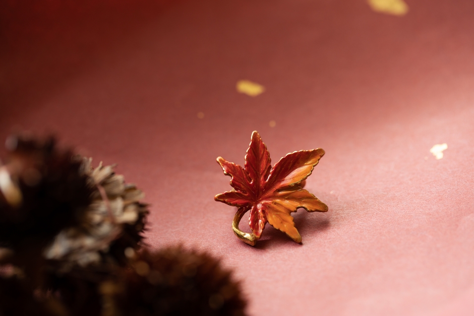 もみじ帯留め 3,850円