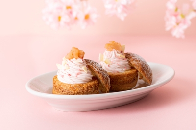 りんごと桜のシューモンブラン