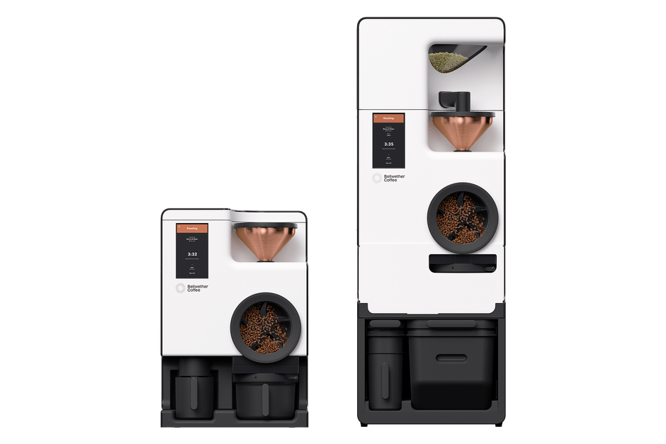 連続焙煎アップグレード 20kg オート・ローダーとキャビネット 13バッチを連続焙煎 5分の労働力で約20kgの焙煎が可能