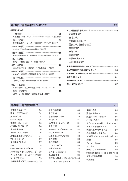 賃貸管理・オーナー動向データブック2024-2025　目次2